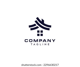 Abstract Home or House Logo Design Template. Real estate logo design, home, house, window, real estate vector design