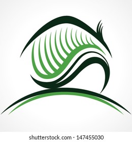 abstract home icon stock vector