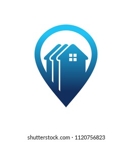 Abstract Home Locator Logo