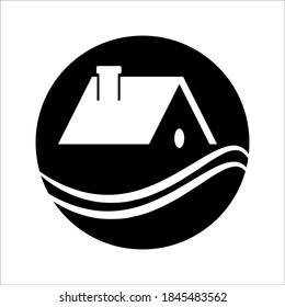 Abstract home for logo design concept. Editable color. eps 10