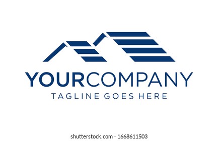 Abstraktes Zuhause für Logo-Design-Konzepte editierbar