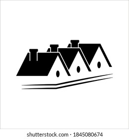 Abstract home for logo design concepts editable color. eps 10