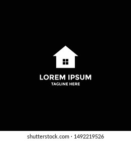 Abstract Home Logo Design Vector Template, Modern Illustration