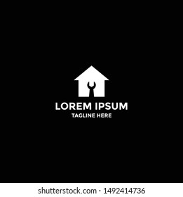 Abstract Home Logo Design Vector Template, Modern Illustration