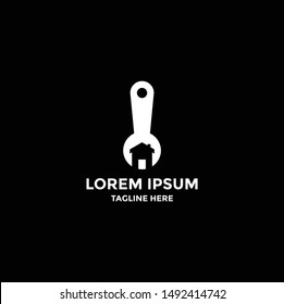 Abstract Home Logo Design Vector Template, Modern Illustration