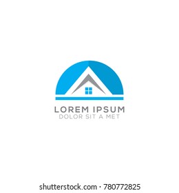 Abstract Home Logo Design Vector Template, Modern Illustration