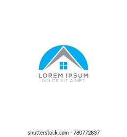 Abstract Home Logo Design Vector Template, Modern Illustration