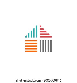 abstract home logo. perfect for your company logo