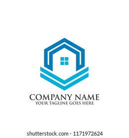 Abstract Home logo vector icon, Real Estate logo vector template