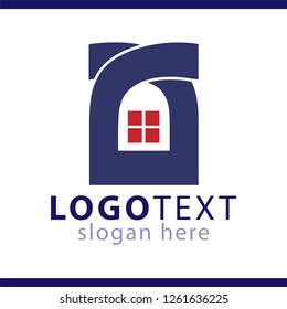 abstract home logo vector template