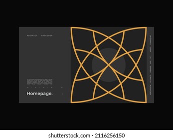 Abstract homepage background. Bauhaus, Modernism aesthetics. Minimal illustration brutalism inspired.