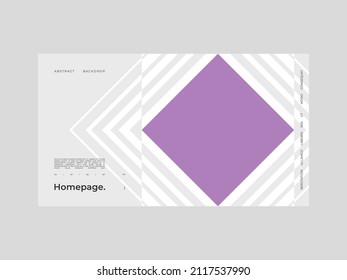 Abstract homepage background. Bauhaus, Modernism aesthetics. Minimal illustration brutalism inspired.