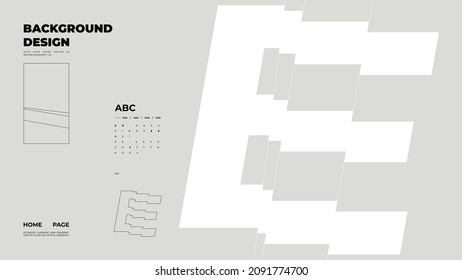 Abstract homepage background. Minimal illustration. Chopped, cut, glitch, broken type, lite composition.