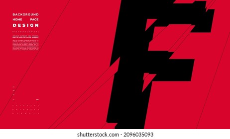 Abstract homepage background. Minimal illustration. Chopped, cut, glitch, broken type composition.