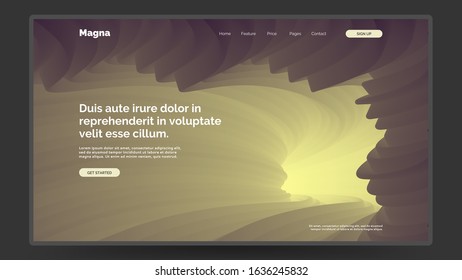 Abstract homepage design. Colorful 3d flow shapes. Fluid shape illustration. Eps10 vector.