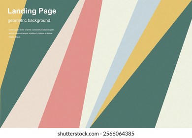 Abstract homepage design - modern landing page template, concept. Geometric colorful abstract banner