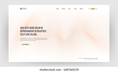 Abstract homepage illustration. Outline geometric ornament. Monochrome creative stylish texture. Eps10 vector.