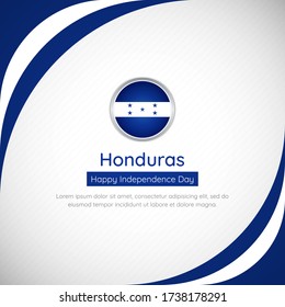 Abstract Honduras country flag background. Artistic happy independence day of Honduras vector illustration.