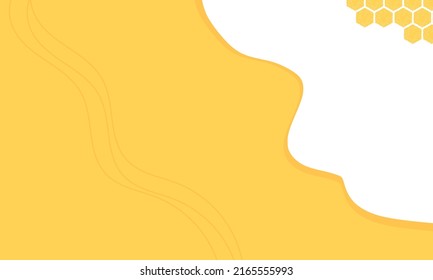 Abstract honey background with hexagon grid cells vector illustration.