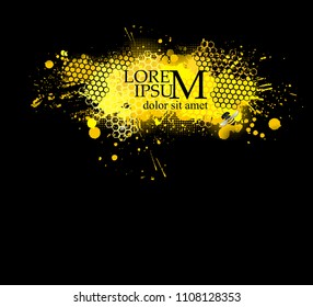Abstract honey background. Vector