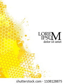 Abstract honey background. Vector
