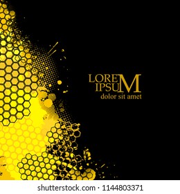 Abstract honey background. Vector