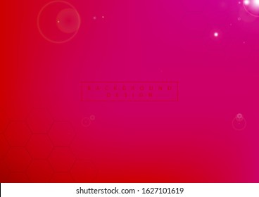 Abstract honeycom element for design. Digital frequency track equalizer. Stylized honeycomb in red pink background.