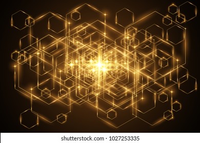 Abstract honeycomb background