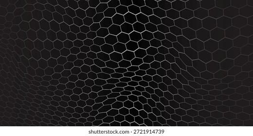 Fondo abstracto del panal, hexágono negro Abstractas del fondo de la textura