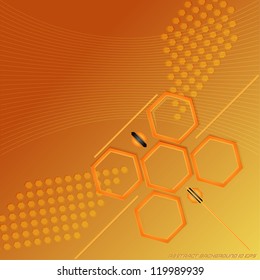 abstract Honeycomb background. Vector illustration