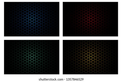 abstract honeycomb design tech innovation concept background - Vector