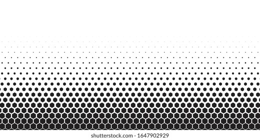Abstract honeycomb hexagon background. Black elements on white background. Vector template for web and graphic designs.