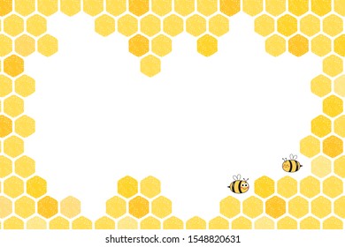Abstract honeycomb on white background vector illustration. 