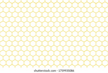 Resumen Patrón sin fisuras de Honeycomb sobre fondo blanco.