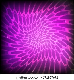 Abstract honeycomb vector background purple