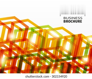 Abstract honeycomb vector business background. Creative flyer design, poster, booklet, brochure 