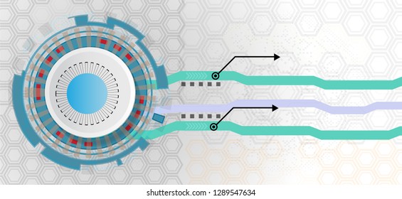 Abstract honeycomb white technology