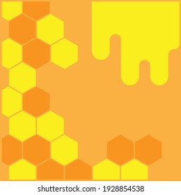 abstract honeycombs background vector illustration.