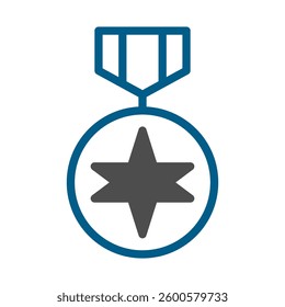 Abstract Honor Medal Icon, vector award concept