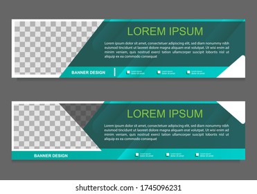 Resumen de diseño de banner de fondo horizontal. diseño moderno para marketing, publicidad, eventos, etc. vectorial ilustración.