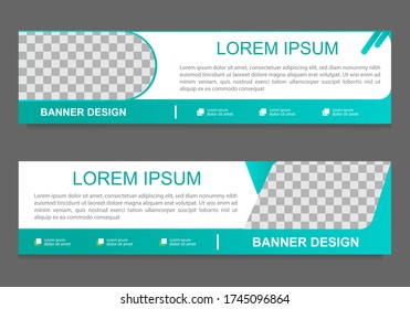 Abstract horizontal background banner design. modern layout for marketing etc. vector illustration.