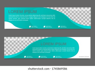 Abstract horizontal background banner design. modern and simple layout, for marketing, ads, website etc vector illustration.