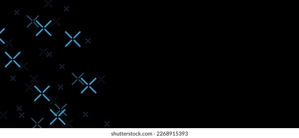 Abstrakter horizontaler Hintergrund mit blauem Schnittmuster. Moderne Technologie, Hintergrund. Vektor EPS10