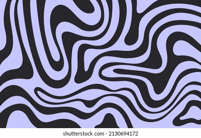 Abstract horizontal  background with colorful waves. Trendy vector illustration in style retro 60s, 70s.  - Shutterstock ID 2130694172