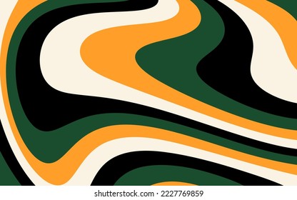 Abstract horizontal background with colorful waves. Trendy texture background with retro style. Vector, 2023-2024