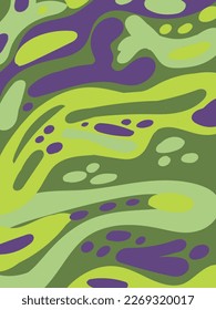 Abstract horizontal background with colorful waves.