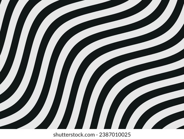 Abstract horizontal background with colorful waves. Trendy vector illustration