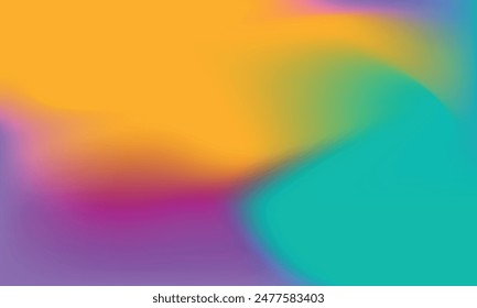 
Abstract horizontal background with colorful waves. Trendy vector illustration in style retro 60s, 70s.