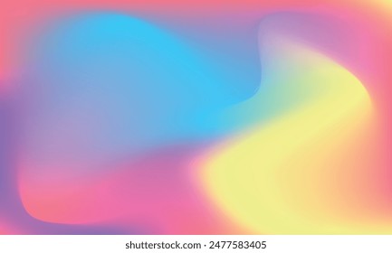 
Abstract horizontal background with colorful waves. Trendy vector illustration in style retro 60s, 70s.