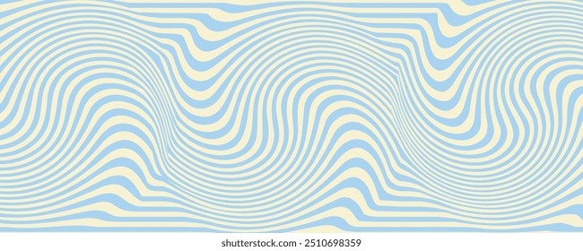 Abstract horizontal background with colorful waves. Trendy vector illustration 